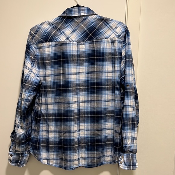 Women’s blue and white flannel shirt - Picture 2 of 6